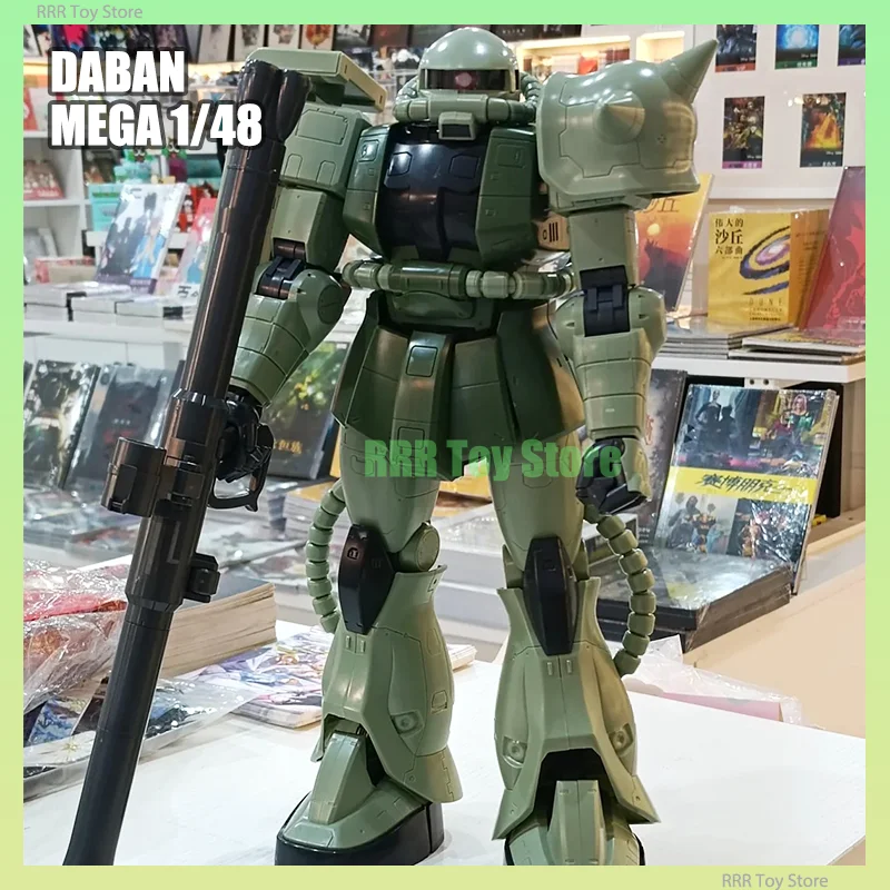 В наличии Daban MEGA 1/48 Zaku 2, набор моделей в сборе с водной наклейкой, экшн-фигурка, пластиковый комплект модели, индивидуальные игрушки для хобби