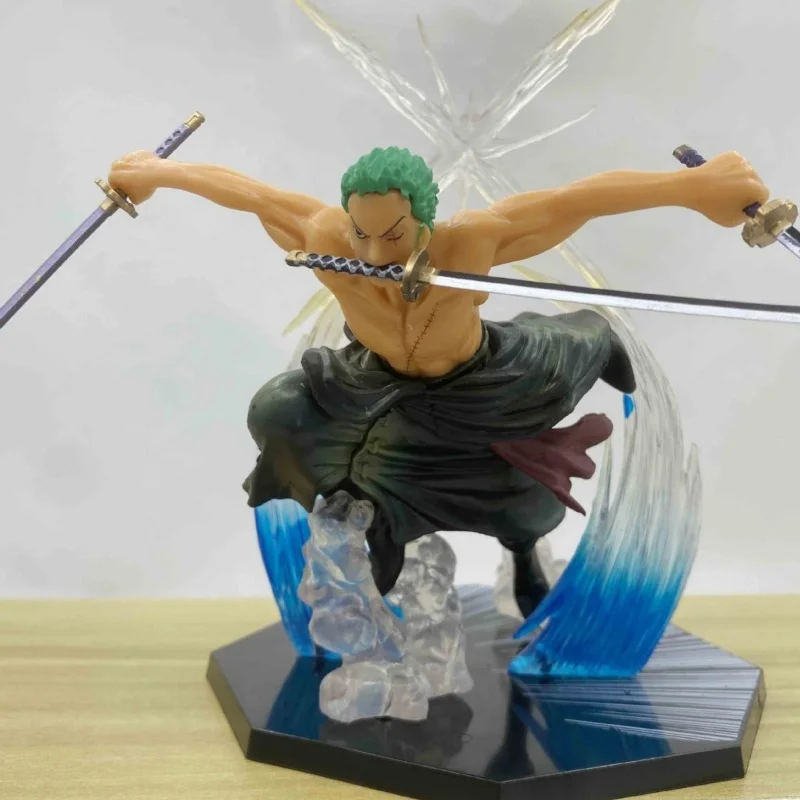 18cm One Piece Anime Figure Ghost Chopping Roronoa Zoro Action Figure Pvc Collection Statue Model Toys Children Birthday Gifts