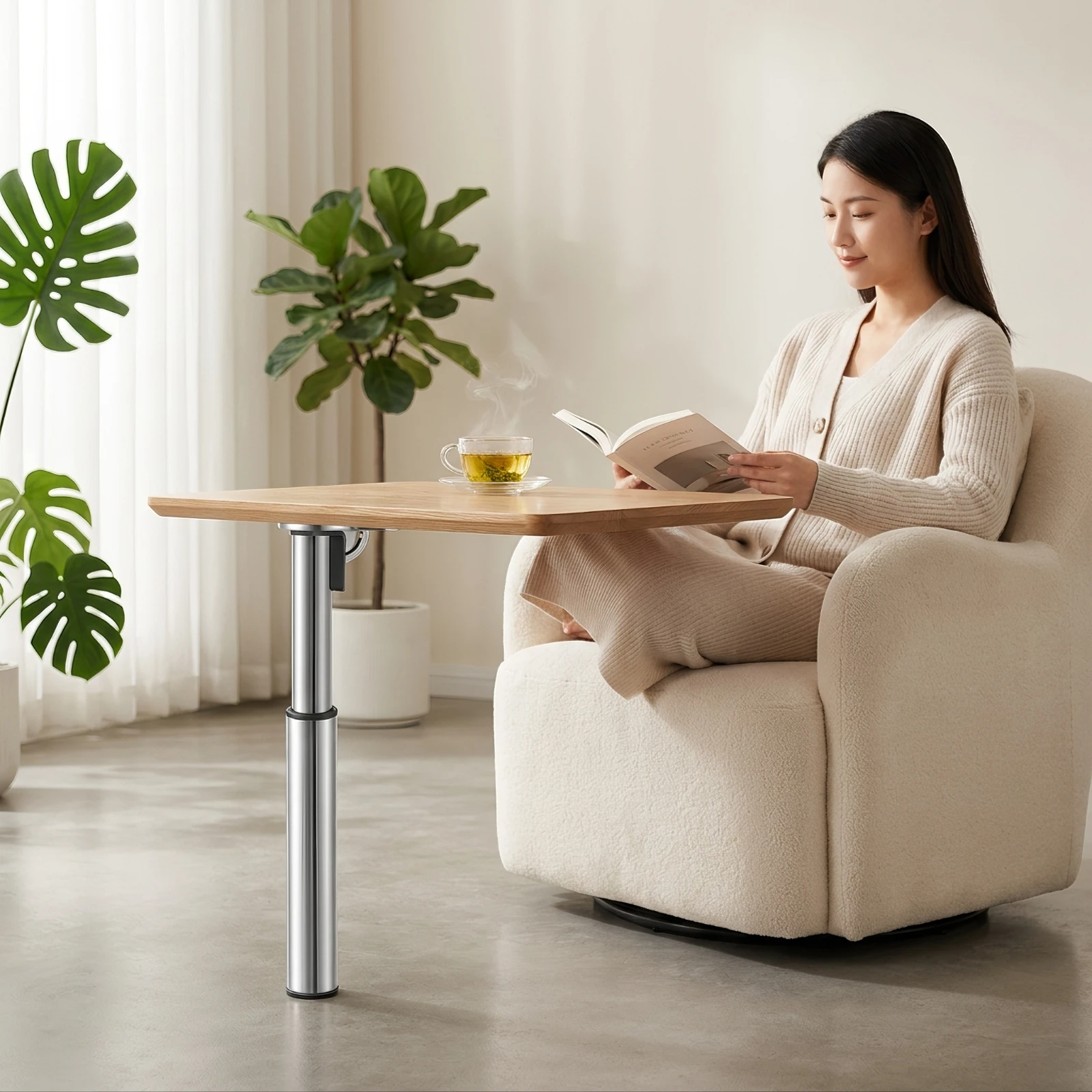Adjustable Table Leg Foldable Folding Desk Leg Metal Legs Sturdy Hardware Stable for DIYers