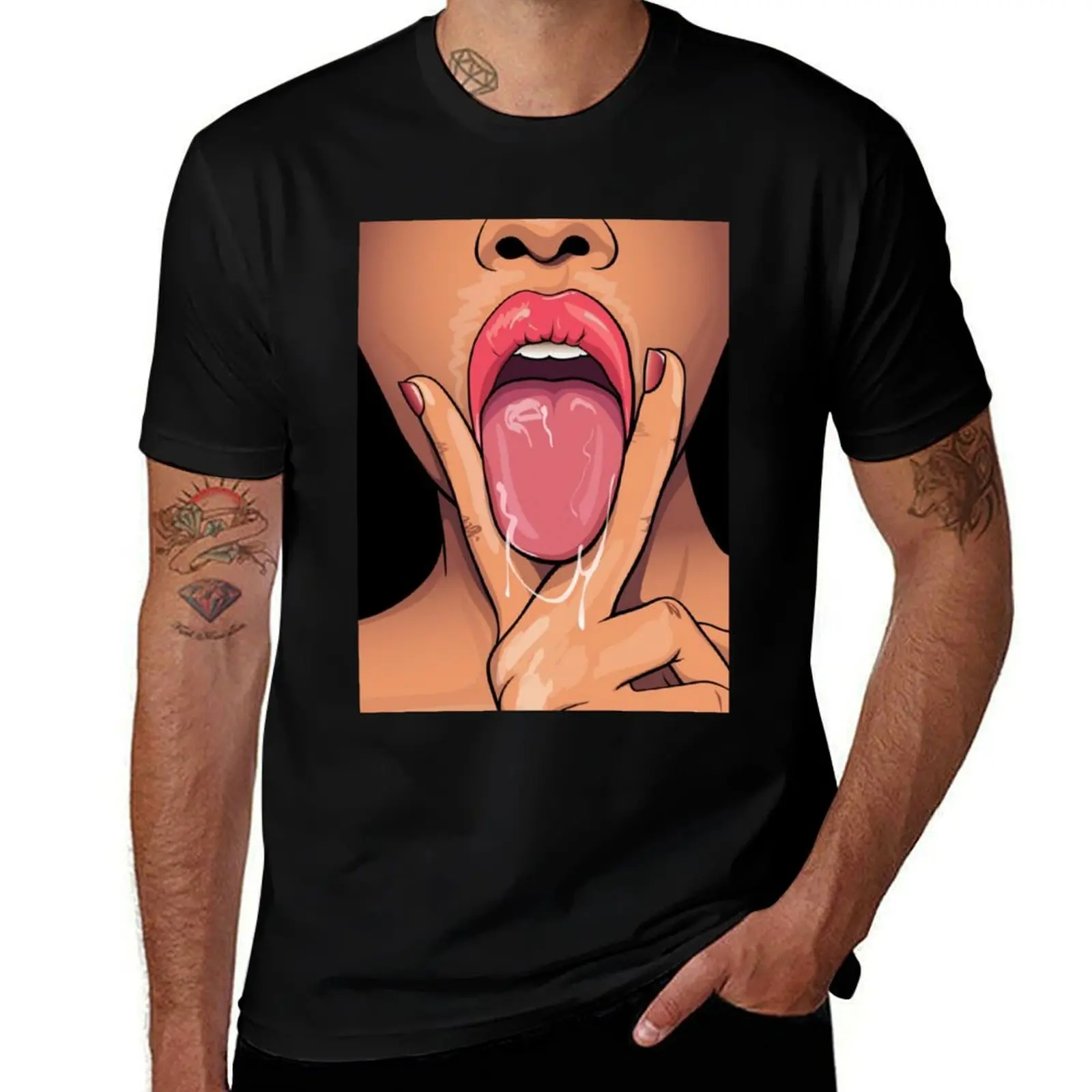 

LICKING T-Shirt t shirts for man slim fit printed t shirts for man