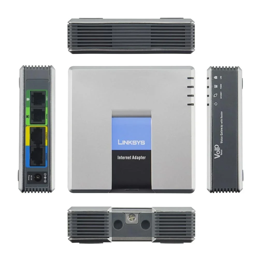 SPA3102/SPA 3102 SPA3102 بوابة صوت مع جهاز توجيه VoIP Linksys Sipura SPA-3102 (SIP) Linksys SPA3102 (SIP)
