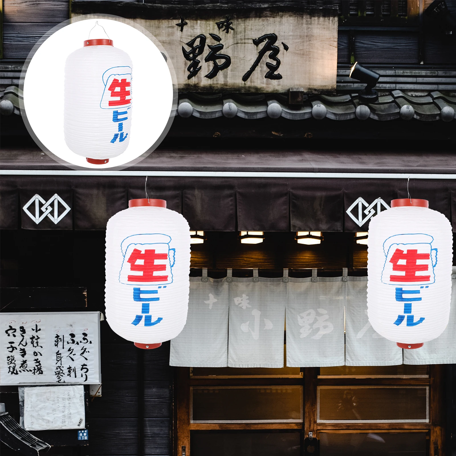 

Premium Japanese Style Lantern PVC Iron Waterproof Hanging Decoration for Restaurant Barbecue Shop Festival Theme