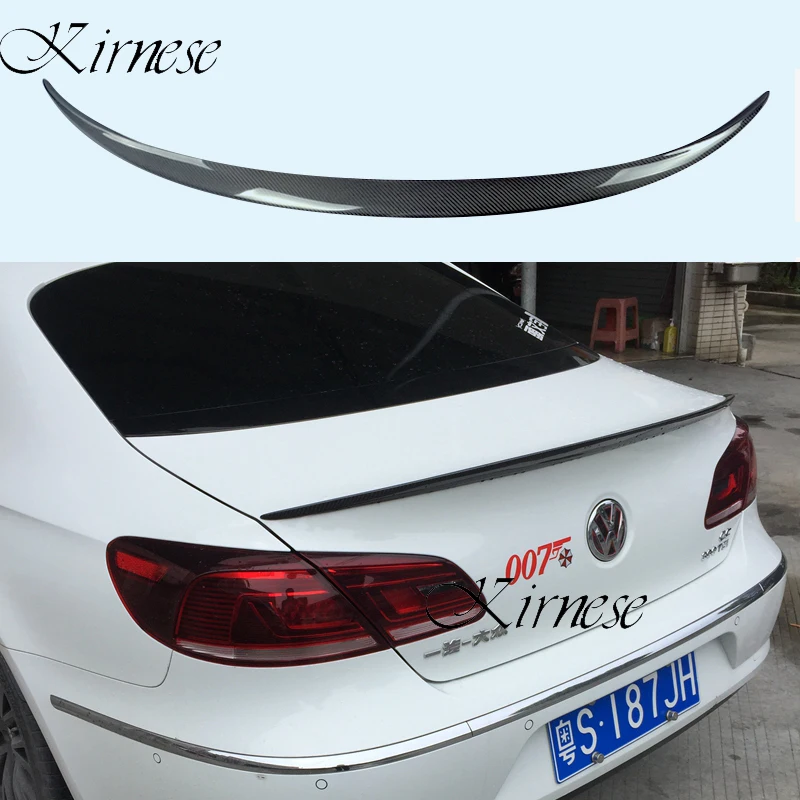 For Volkswagen VW Passat CC 2009-2016 Auto ABS Plastic Unpainted Color Rear Trunk Wing Lip Spoiler Car Accessories