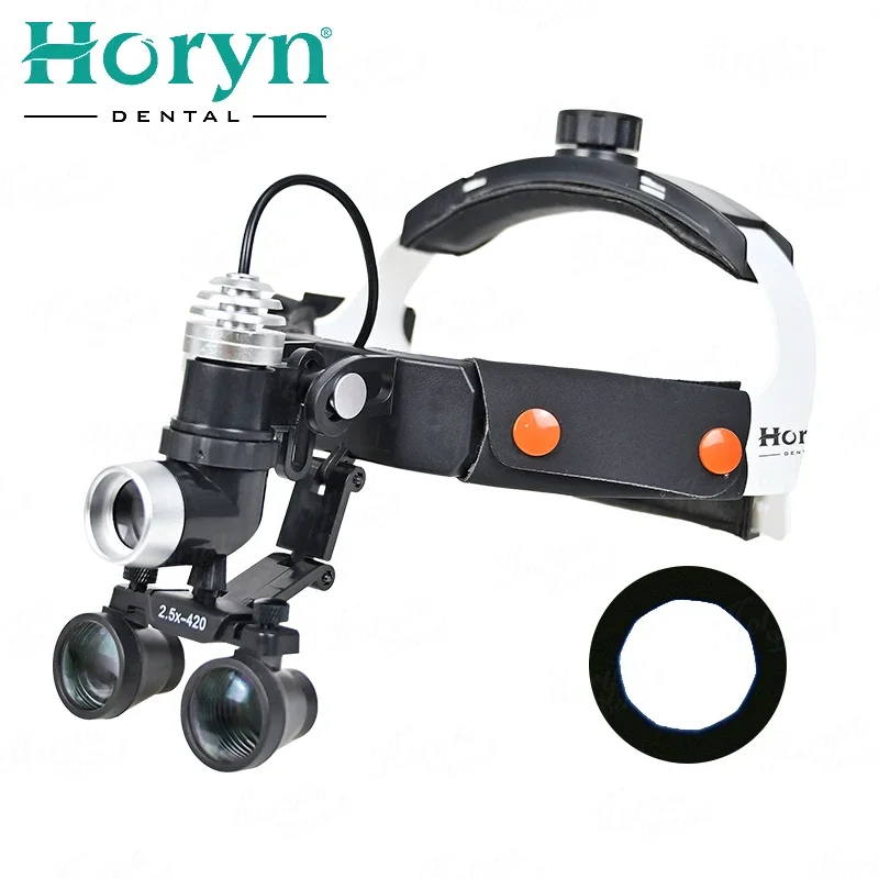 Popular Type Magnifying Headlight With Battery Headwearing Den tal Loupes