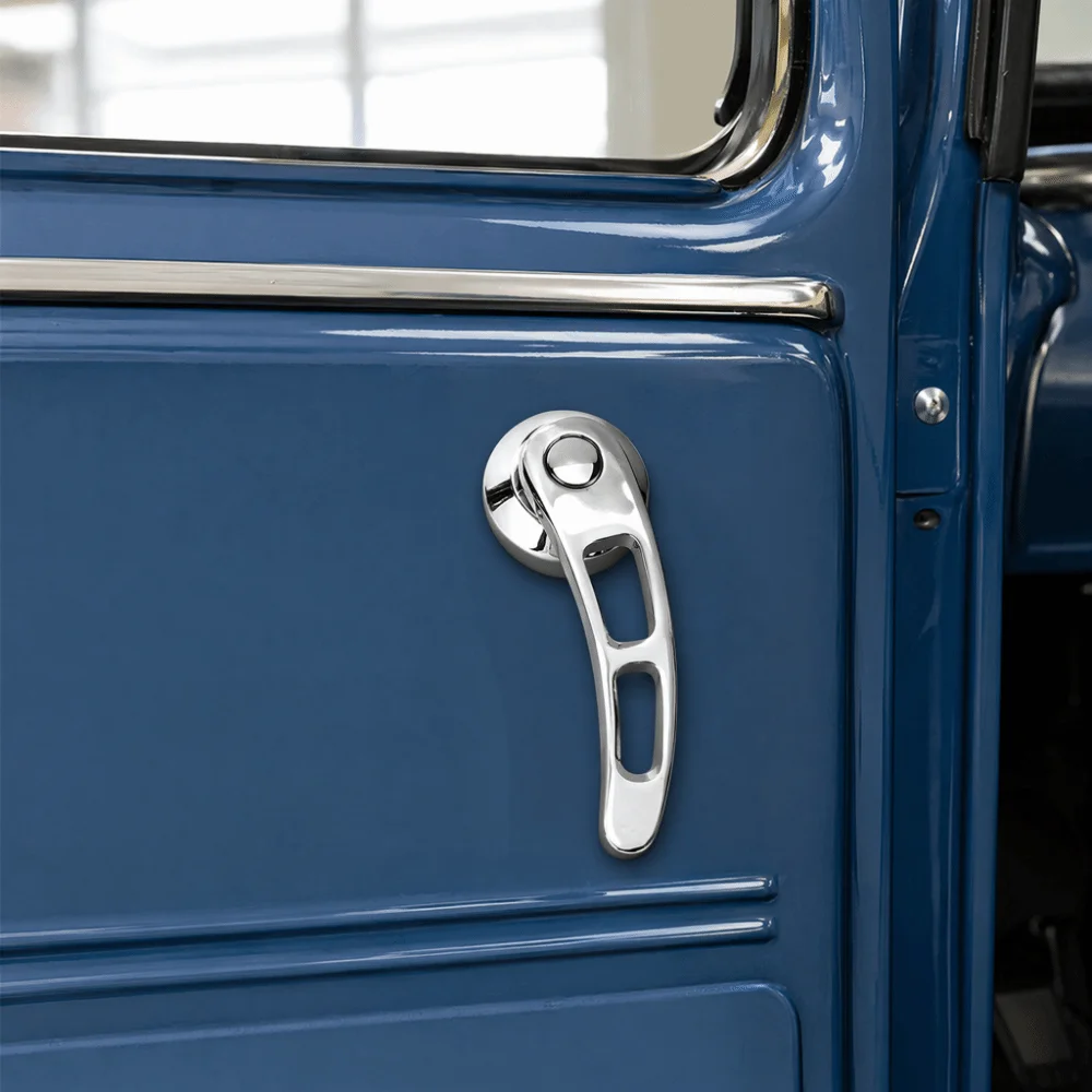 2PCS Iron plating Door Handle Set 4.25 Inch Solid Auto Door Grip for Chevrolet / Ford / Chrysler / GM Classic Older Vehicles
