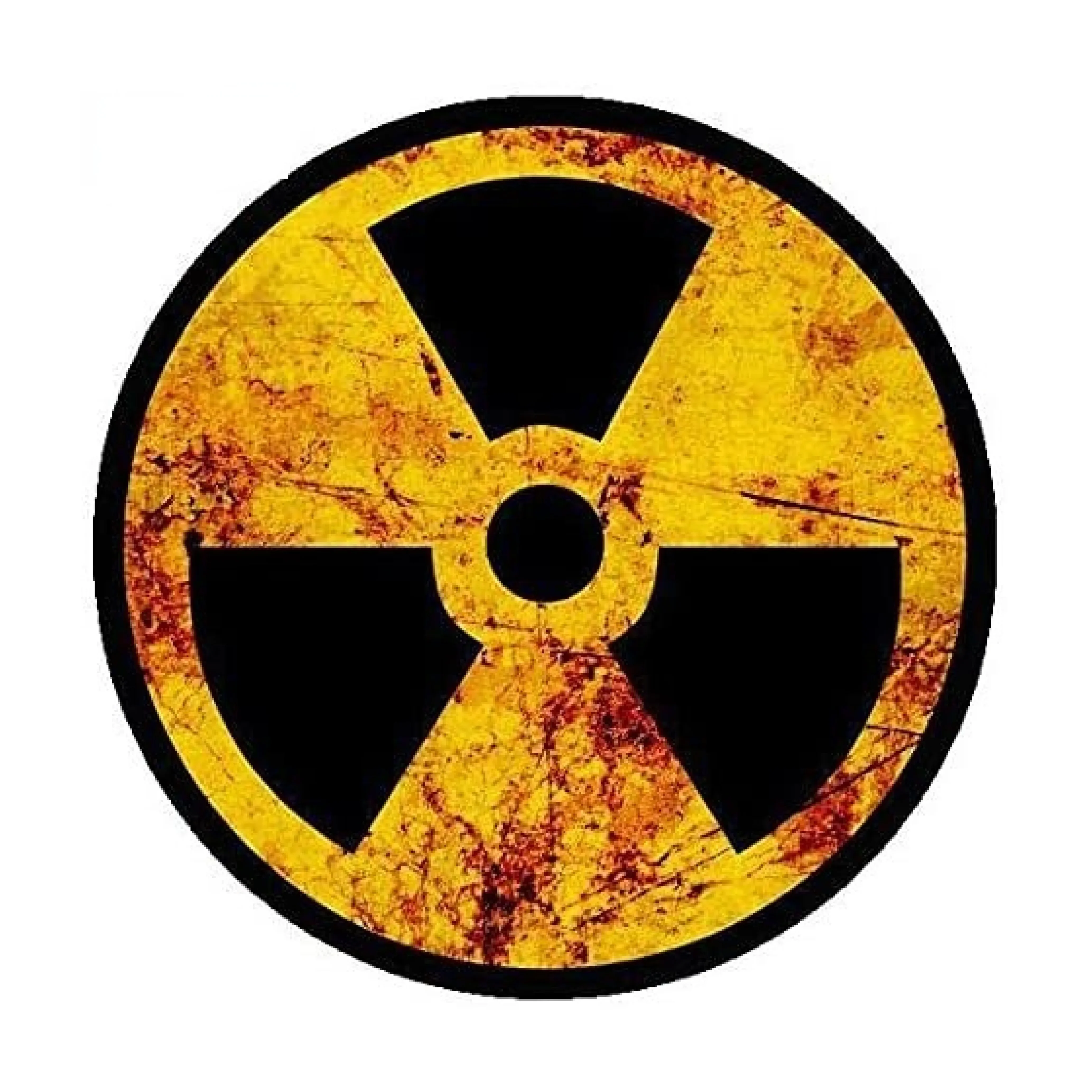 

Personality Warning of Radioactive Nuclear Radiation Rusting Car Sticker Symbol Sticker Car Notebook Bumper, 10cm