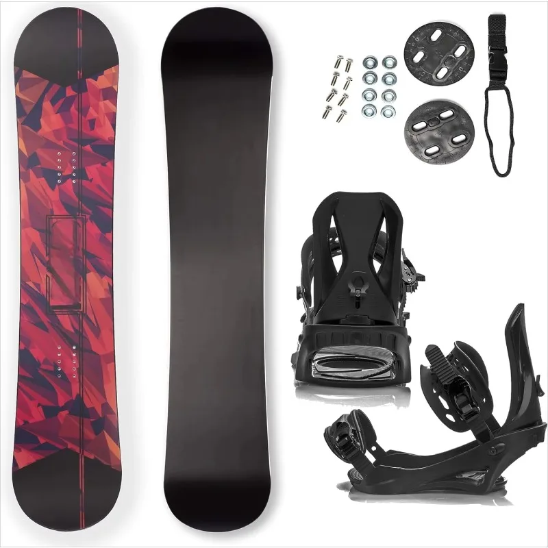 High-performance adult freestyle full-mountain bidirectional arc snowboard custom design