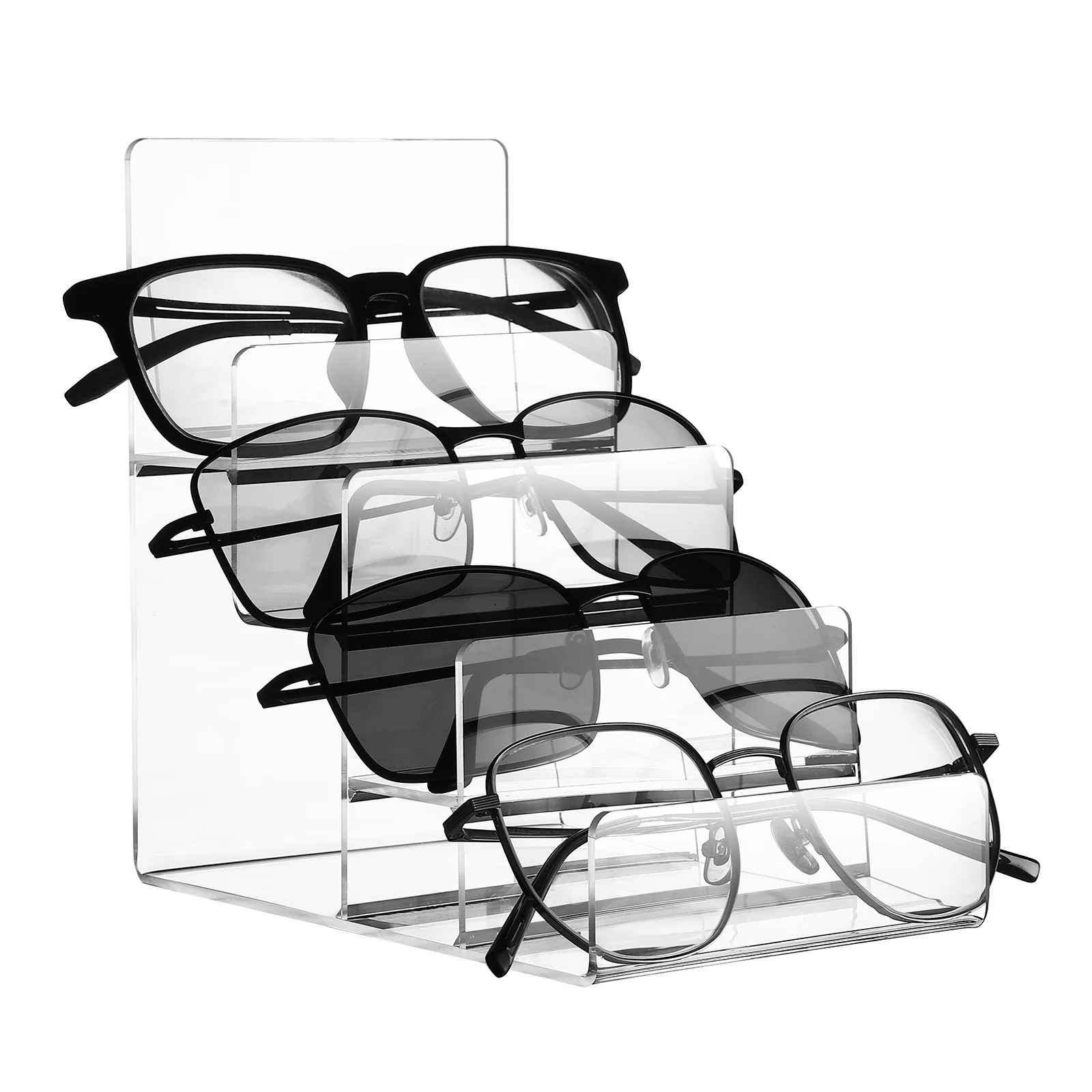 

Multi-Layer Acrylic Display Stand Transparent Storage Rack Wallet Jewelry Glasses Purse Collection Organizer Desktop Shelf