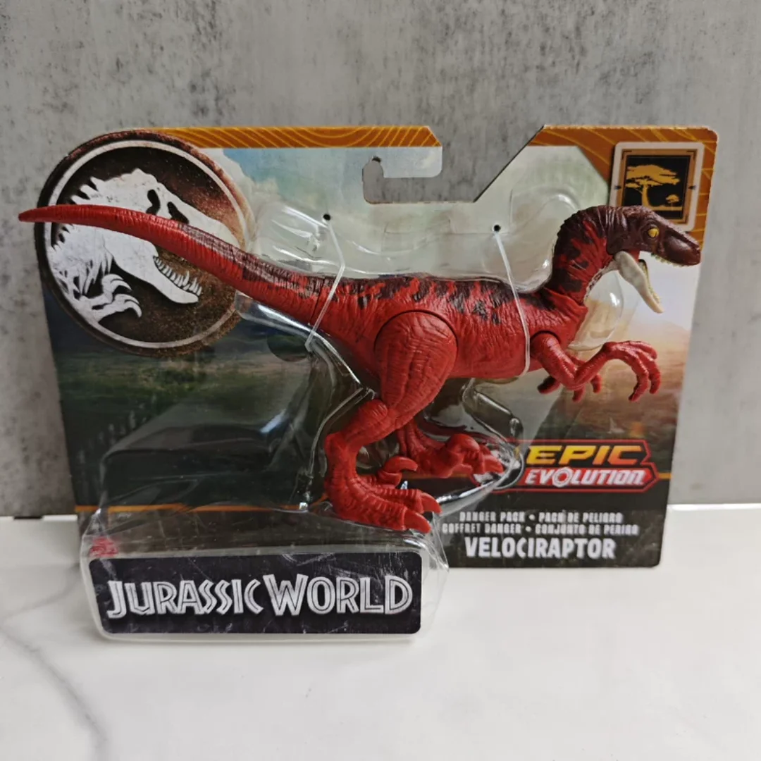 

(In Stock) Jurassic World 2024 Epic Evolution Series - Fiery Red Velociraptor, Brand New Unopened Dino Toy Model