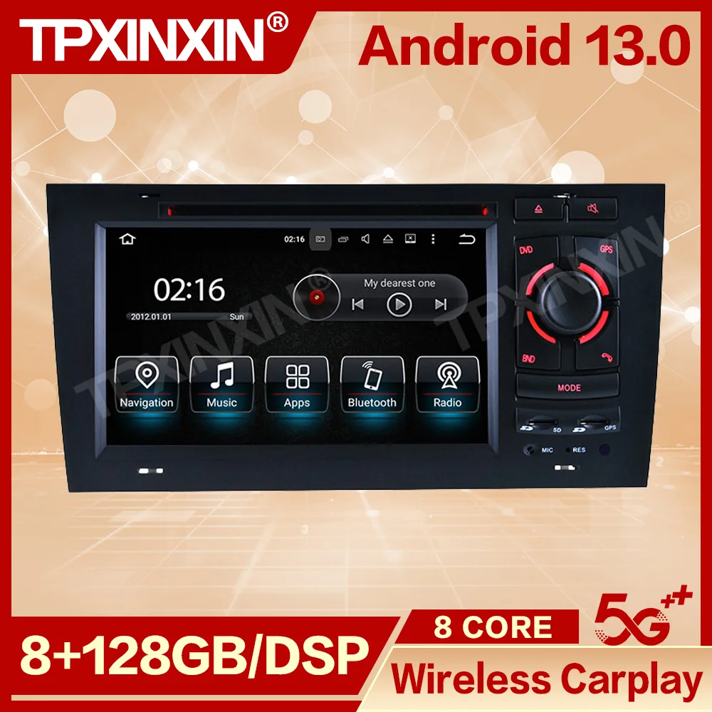 Car Radio With Android Screen For Audi A6 1997 1998 1999 2000 2001 2002 2003 2004 Intelligent System GPS Navigation BT Head Unit