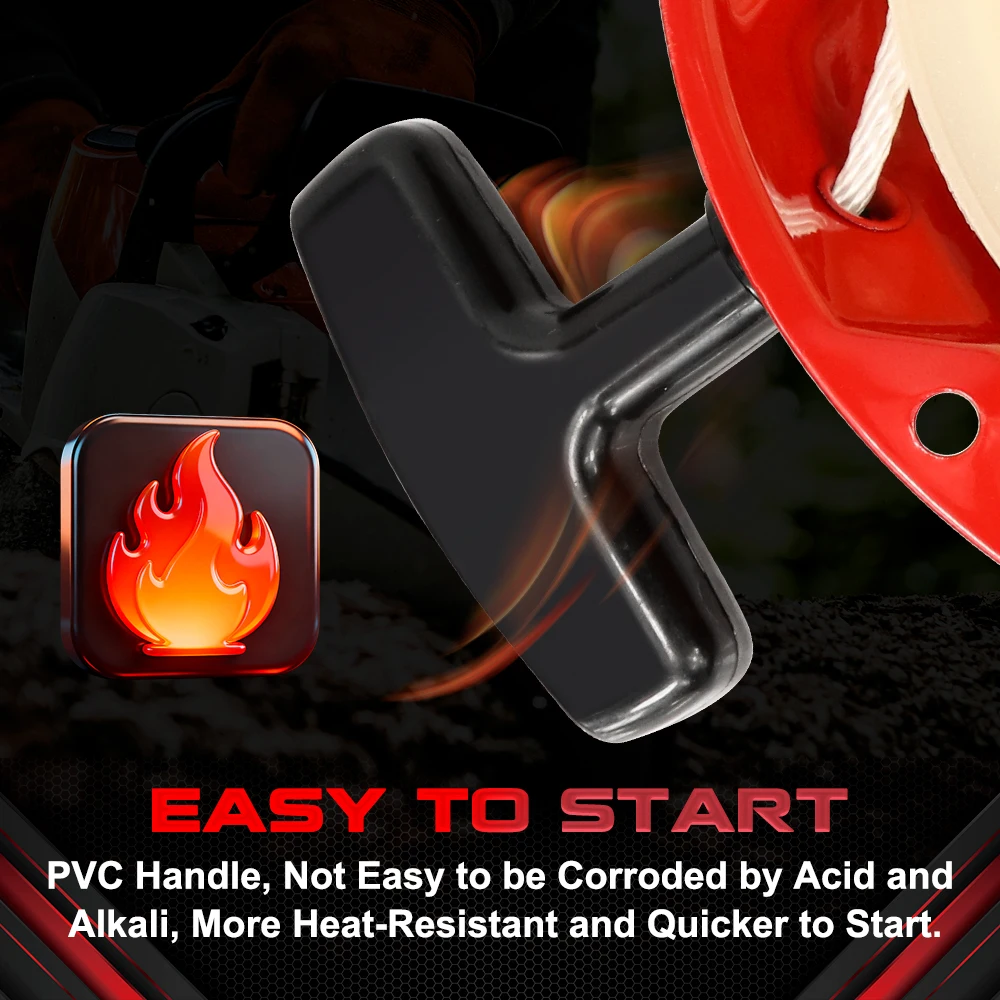 XCAN 1pc Pull Start Recoil Starter Manual Starter Assembly for Honda GX120 GX160 GX200 5.5hp 6.5hp Engine Lawn Mower Accessories view 5
