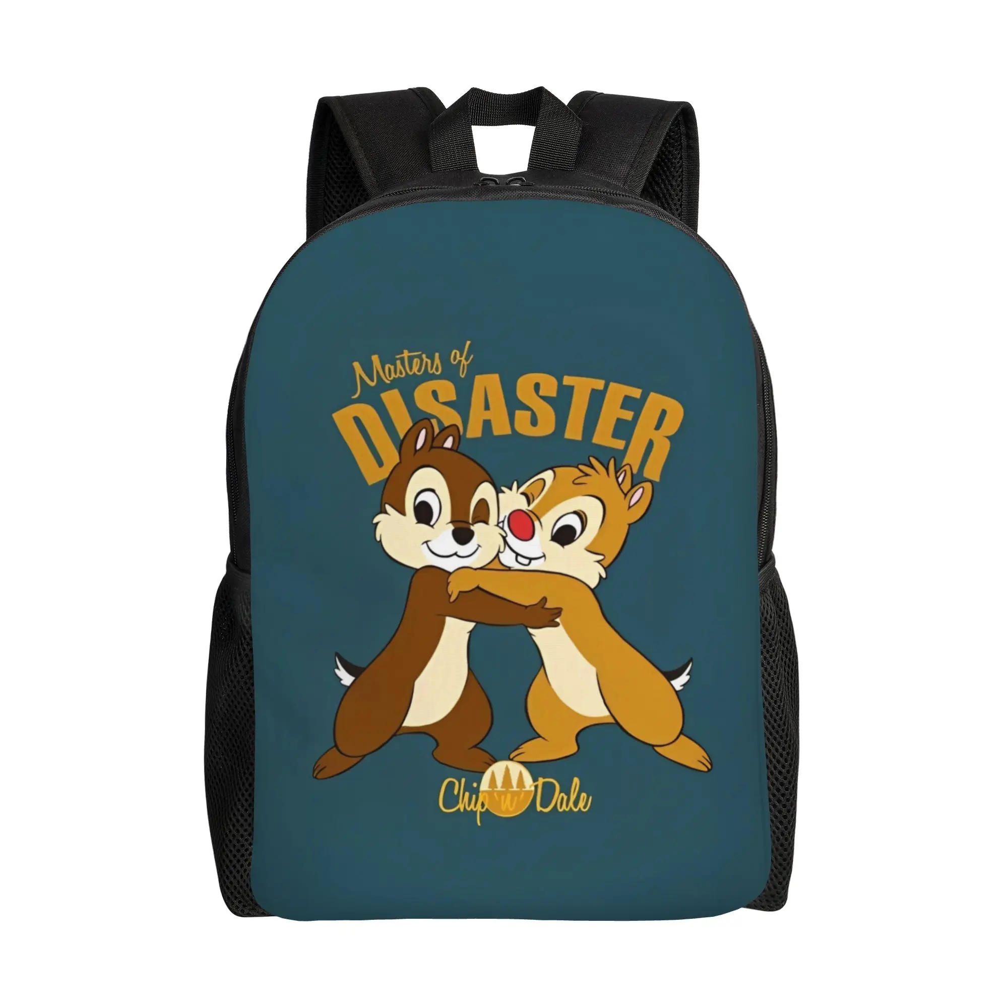 

Рюкзак с изображением мультяшных персонажей Чипа и Дейла, дорожные рюкзаки, мужские дизайнерские мягкие школьные сумки, рюкзак для отдыха