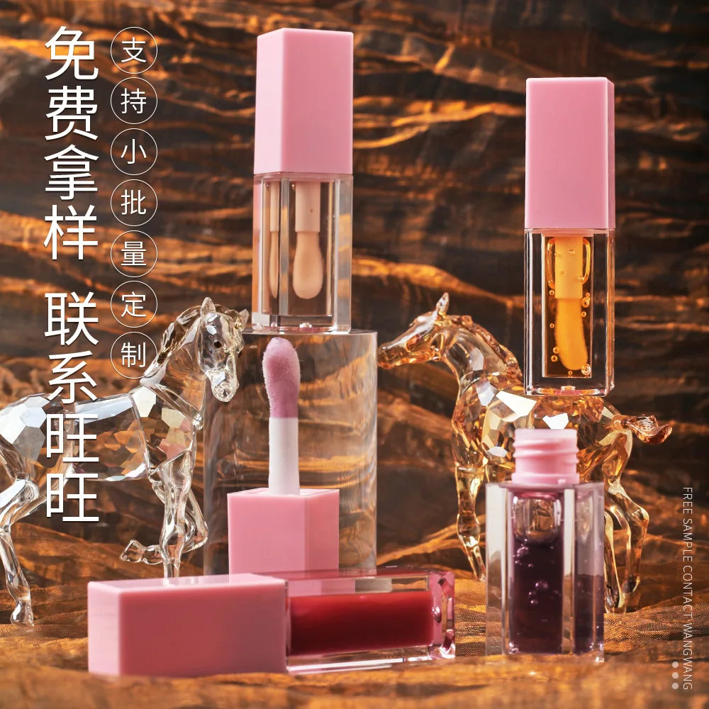 Drop-การจัดส่งและฉลากส่วนตัวโลโก้-ฟรี Moisturizing เปลี่ยนสี Lip Oil Botanical Lip Enhancement Oil Duddle Lip GLOSS