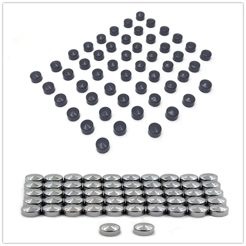 

Motorcycle Parts 52PCS Black Bolt Cap Topper Cover Nut for 2004-2015 Harley Sportster Engine Chromed