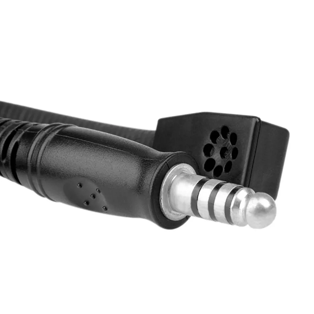 사냥용 단일 측면 헤드셋 야외 마이크 헤드폰 소음 감소 조절 가능한 사냥용 이어폰 마이크, 샌드 컬러