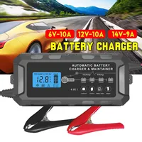 Andeman 6V-14V LCD Smart Fast Car Battery Charger AC 220V for Auto Batteries Intelligent Pulse Repair Battery Charging