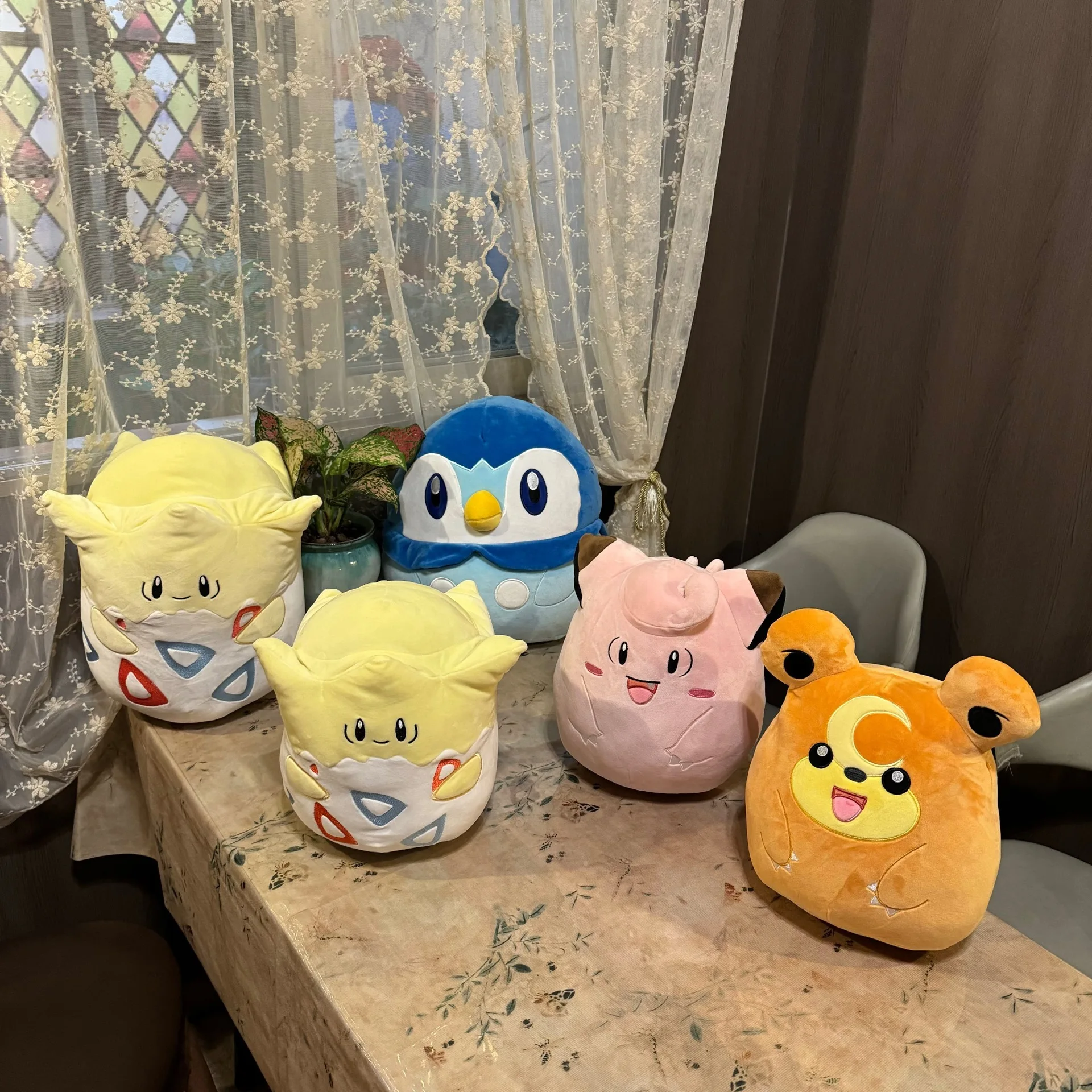 New Pattern Kawaii Pokemon Pikachu Plush Toys Cute Clefairy Teddiursa Piplup Togepi Stuffed Toy Hobby Collection Kids Xmas Gifts