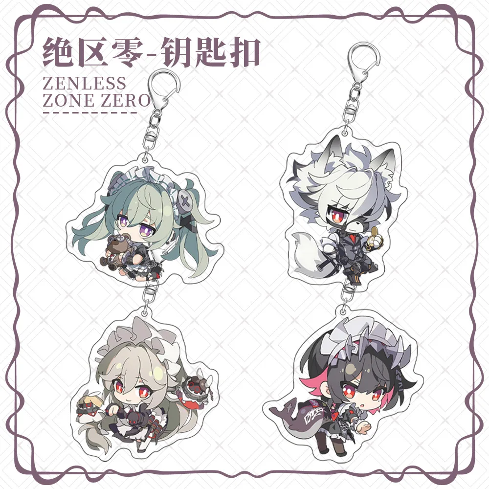 

Game Zenless Zone Zero Ellen Joe Von Lycaon Corin Wickes Alexandrina Sebastiane Cosplay COSTUME Acrylic Keychain Key Accessories