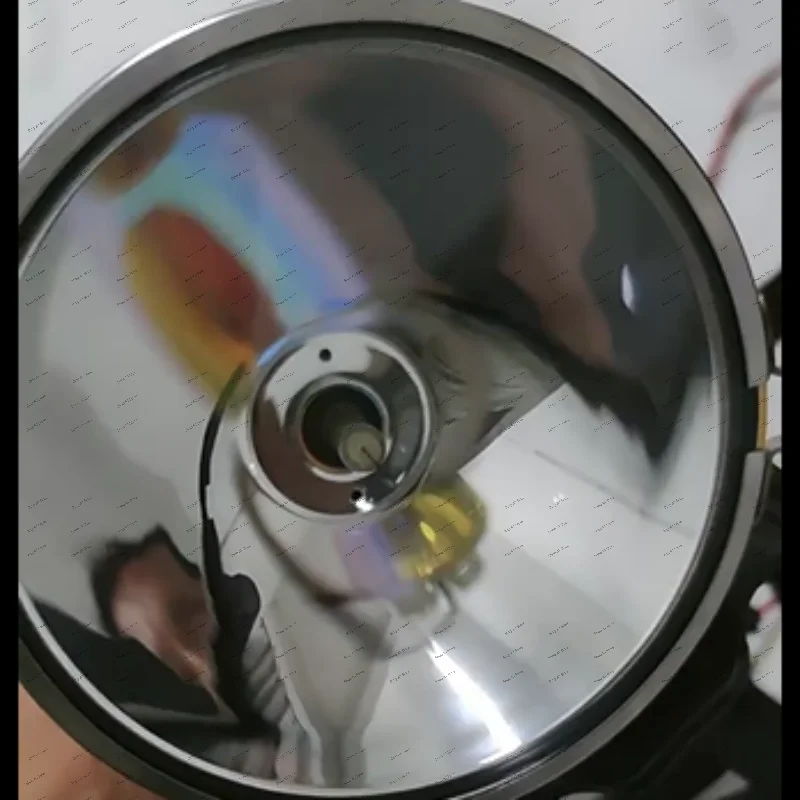 headlight, high power, external 12V power supply, golden light, HID outdoor adventure camping, mountain fishing, searchlight