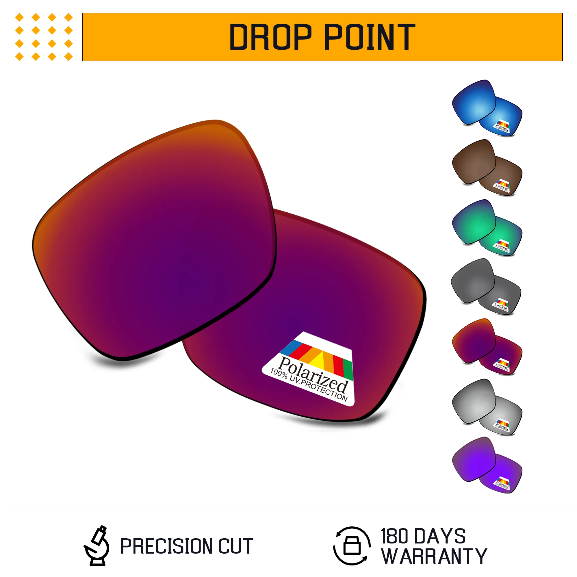 

Rarayvix Polarized Replacement Lenses UV400 Protective for Oakley Drop Point OO9367 60mm Sunglasses