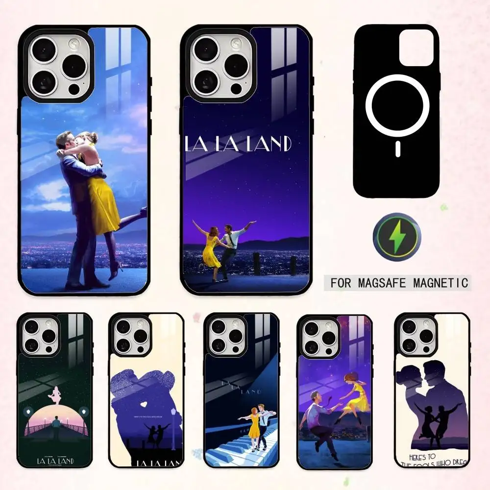 

L-La-La Film L-Land Phone Case For iPhone17,16,15,14,13,12,11 Plus,Pro Max Magnetic For Magsafe Wireless Charging