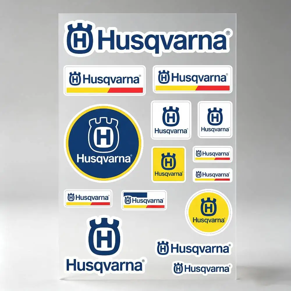 Poster H-u-sq-var-na Motorcycle Reflective Stickers Waterproof Decals For Helmet Scooter Fuel Tank Toolbox Racing