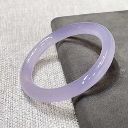 Ice Violet Jade Marrow Bracelet Light Purple
