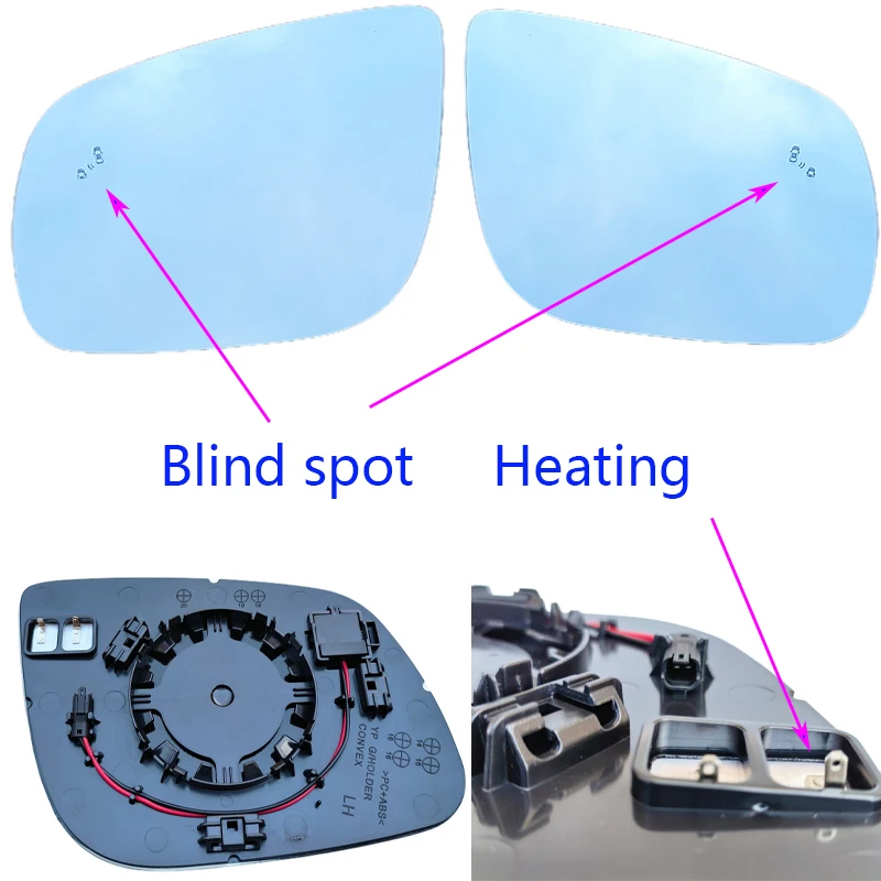 Car Heating blind spot function Left and right sides Mirrors For Kia carnival  2014-2023