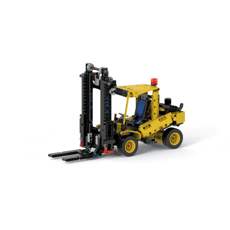 

MOC-37091 City New Model Heavy Forklift Building Blocks 802 Parts Creative Boys' Children's Birthday Christmas Toy Gift