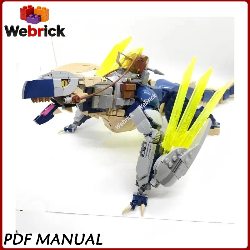 

Конструктор «Ездящий на динозавре»: Модель фантастического существа, набор для сборки, игрушка-подарок для демонстрации