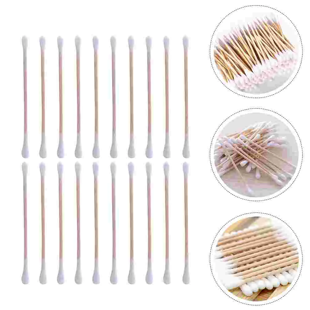 10 Bags Disposable Cleaning Swabs Dual-ended Cotton Sticks Cleaning Swabs