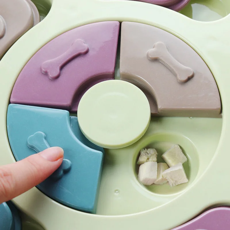Interactive Cat Dog Puzzle Toy Slow Food Bowls for Cats Small Dogs Kitten Pet Training Toys Improve IQ Game juguetes para gatos