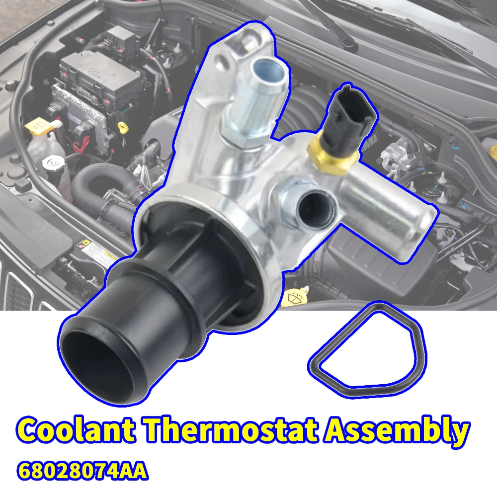 

Engine Coolant Thermostat Assembly For Jeep Cherokee 2008-2009 68028074AA for DODGE NITRO 2.8CRD TURBO DIESEL 2007-2009
