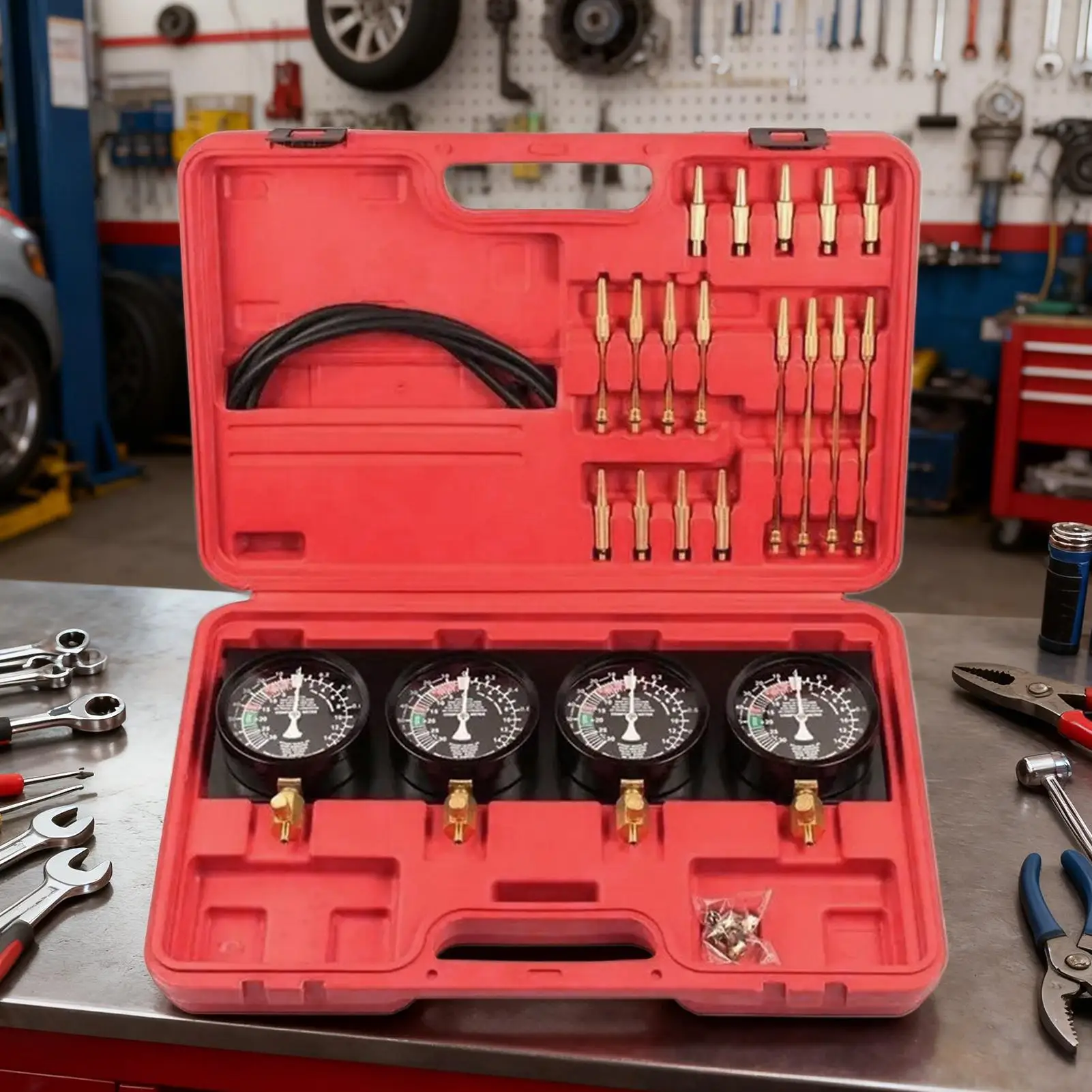 

Vacuum Gauge Carburetor Carburetor Repair Tool Kit Vacuum Carb Synchronizer Kit For Highway Commuting Garage Outdoor Workshop