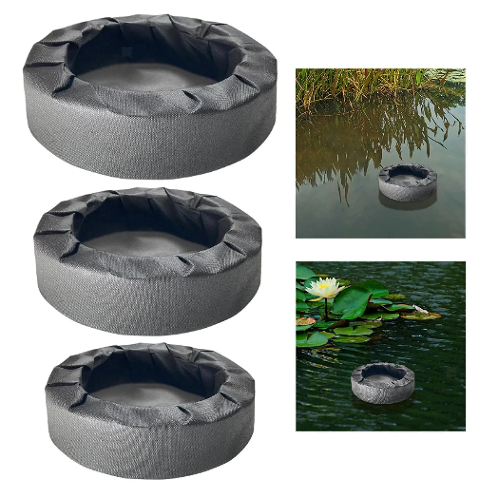 Floating Pond Planter Non Woven Fabrics Stylish Versatile Plant Pot Water
