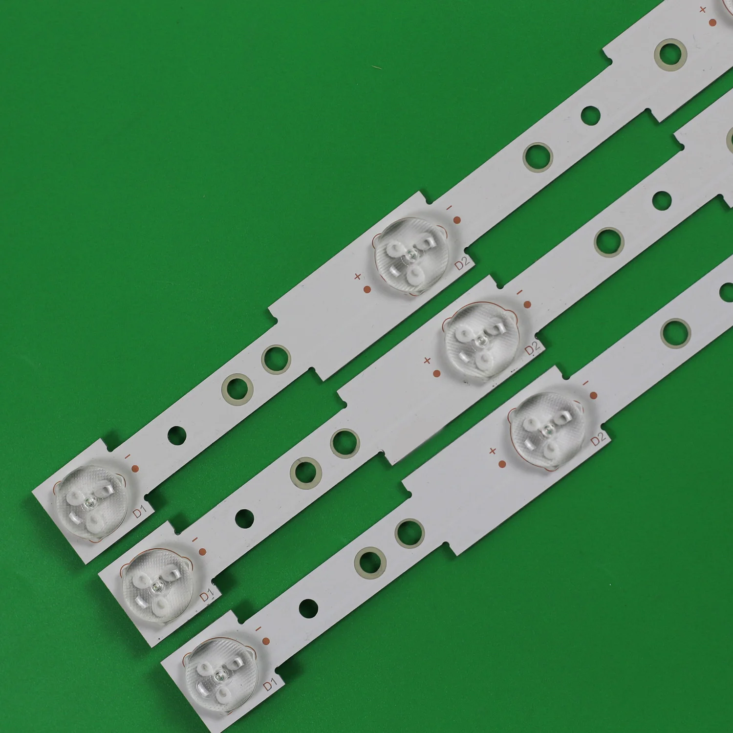 3pcs/set New LED backlight Strip for Skyworth 32E306C 32E320W 32E350E SW 32 3228 07 REV1.1 LBUA-SDL320X1-SO8B 7 LEDs 580mm