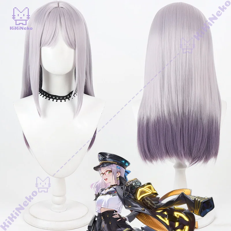 Game nikke Neon Cosplay Wig Neon Vision Eye Cosplay Hair For Hallowmas Comicon Party Adult Women Man