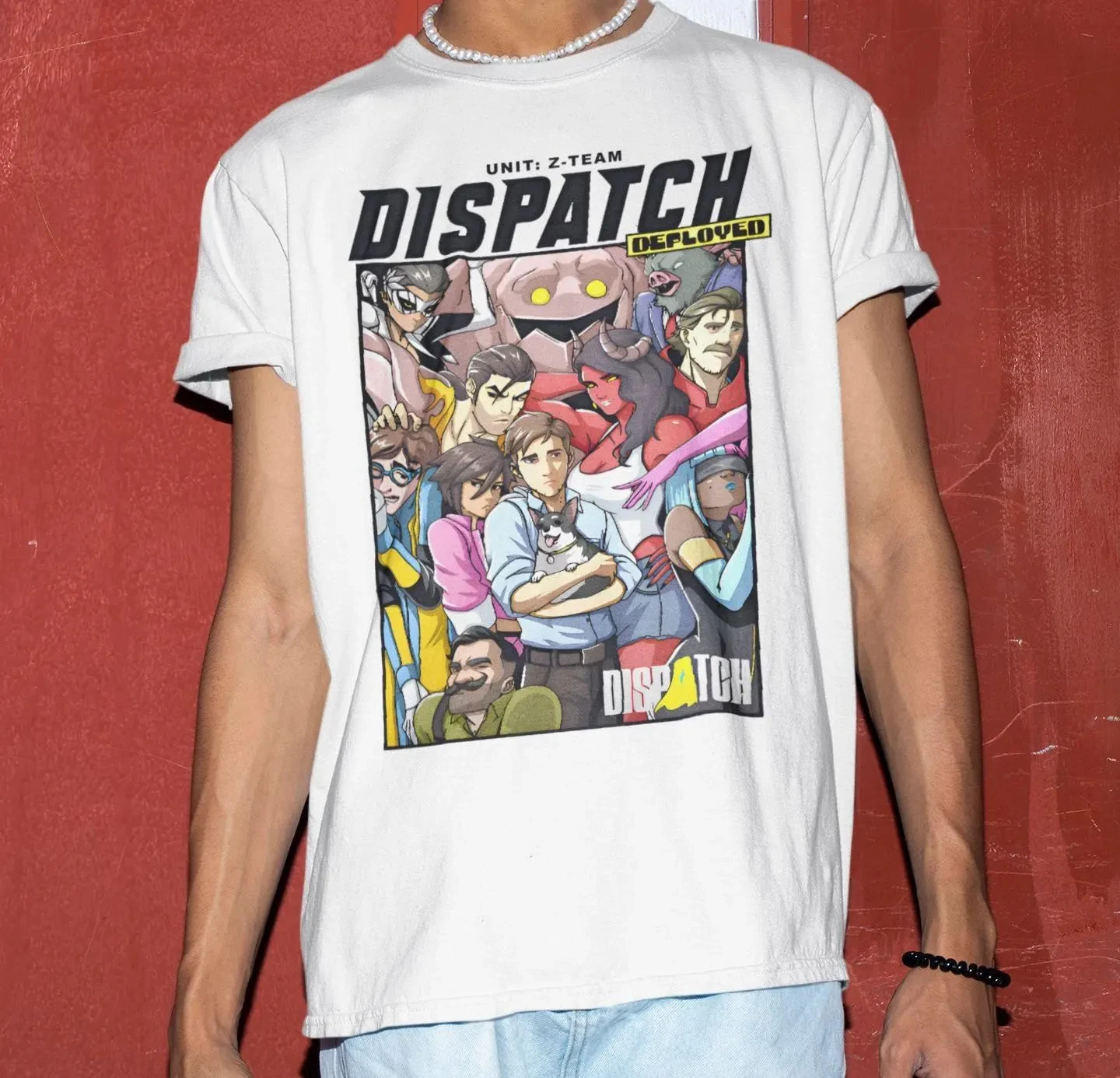 Dispatch Game Unit Z-Team Shirt - Gamer Tshirt Summer Men's and Women's Loose and Breathable T-shirt Top