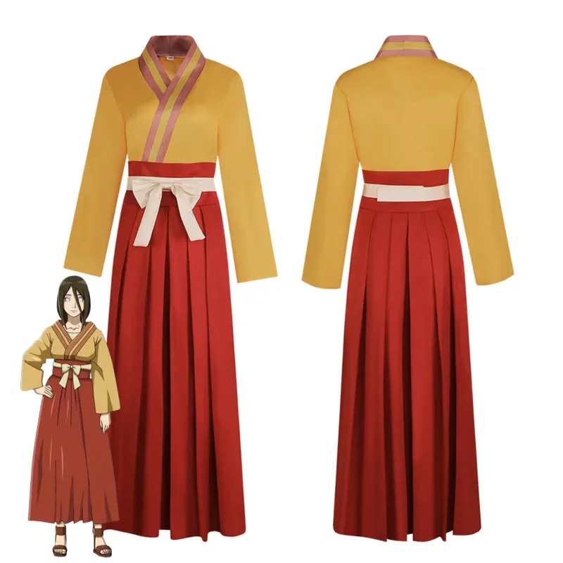 

Аниме Ichizoku Hyuuga Hanabi Косплей Костюм Японское кимоно Оранжевые топы Юбка Женщина Kawaii Хэллоуин Рождественские костюмы; 3,k8't,