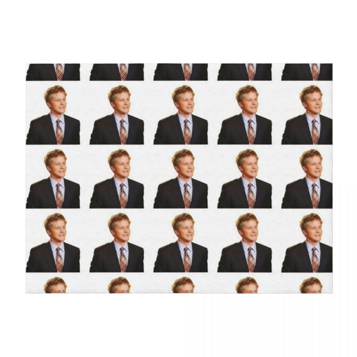 

Logan Huntzberger Throw Blanket Plush Vintage Plaid on the sofa Softest Blankets