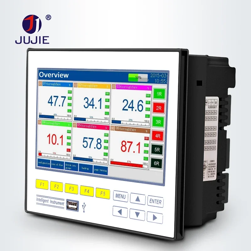 Temperature Data Logger Humidity Pressure Voltage Current Real Time Datalogger with USB 1-16 Channels PT100 K B J 4-20mA 0-5V