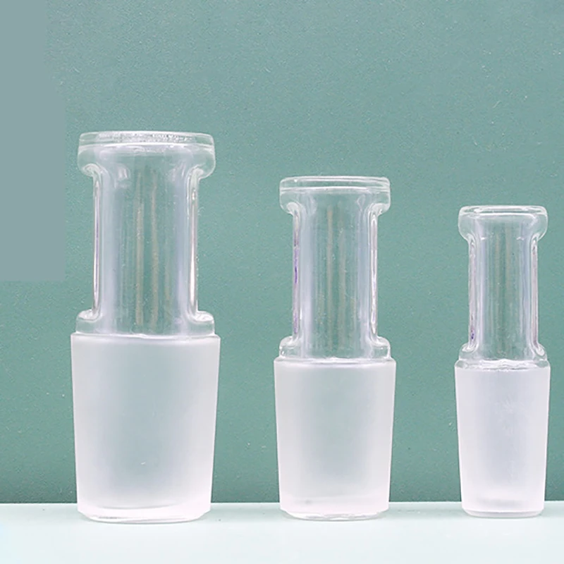 Glass hollow plug 14 19 24 29 34 40# laboratory standard ground high borosilicate glass plug