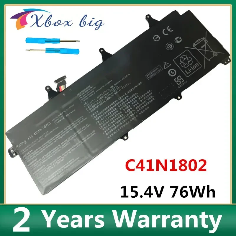 

C41N1802 15,4 V 76Wh Аккумулятор для ноутбука ASUS ROG Zephyrus S GX735GW GX701G GX735GV GX735GVR GX701GX GX701GVEV052T