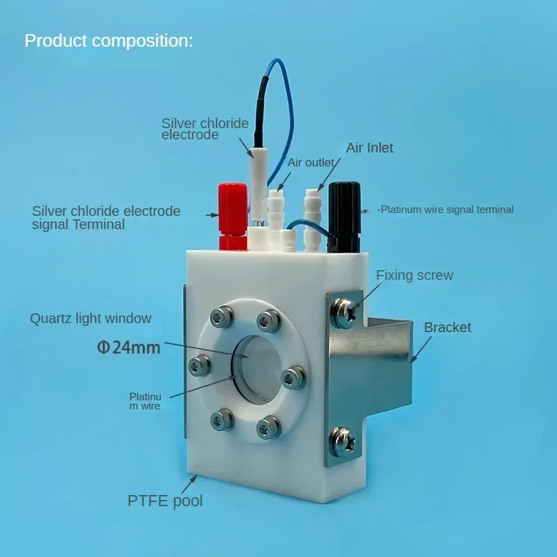 K051 sealed photoelectrochemical cell (working electrode pieces can be quickly loaded and unloaded)