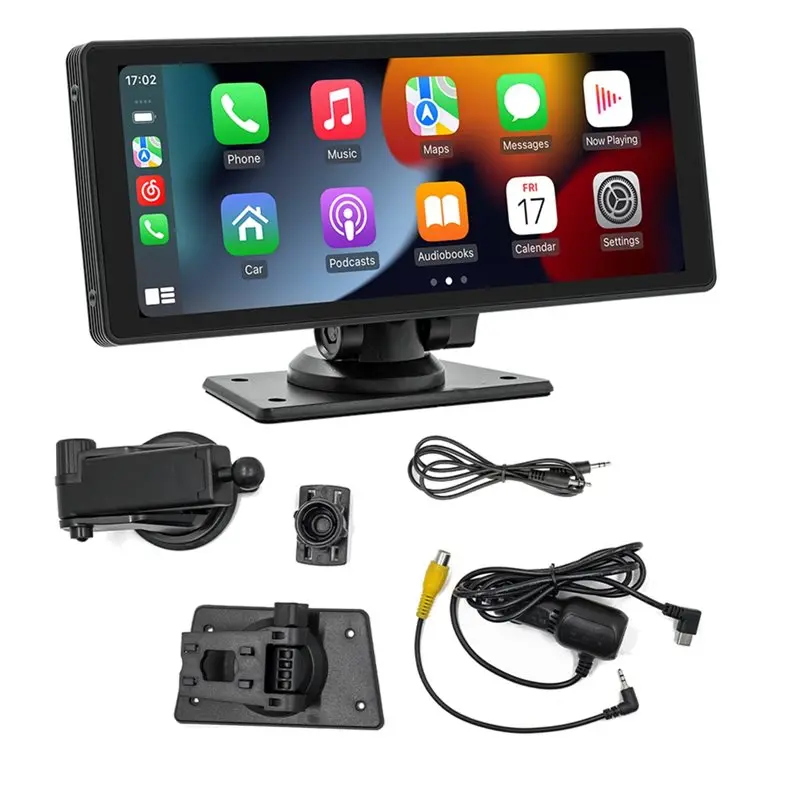 

MP5-плеер с 10,26-дюймовым экраном для автомобильной навигации, портативный экран с Bluetooth, беспроводной CarPlay и Android Auto