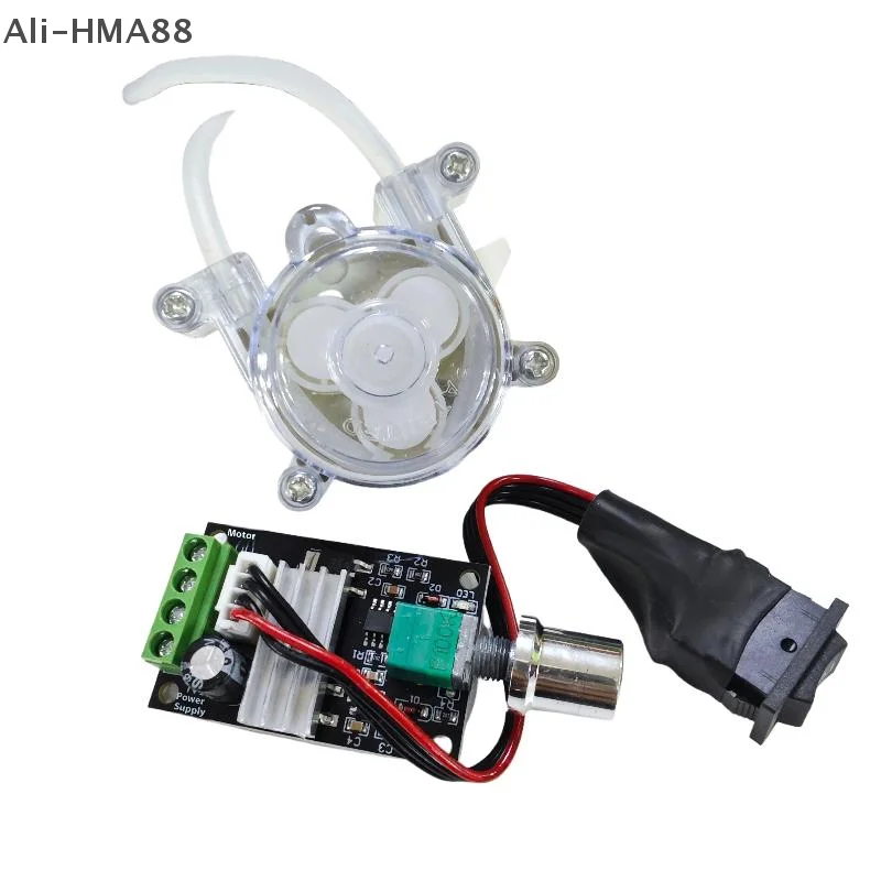 

1 Set Micro Peristaltic Pump DC 6V-12V 500 Geared Motor Adjust Dosing Liquid Water Pump Reverse Direction for Lab Ink Sampling