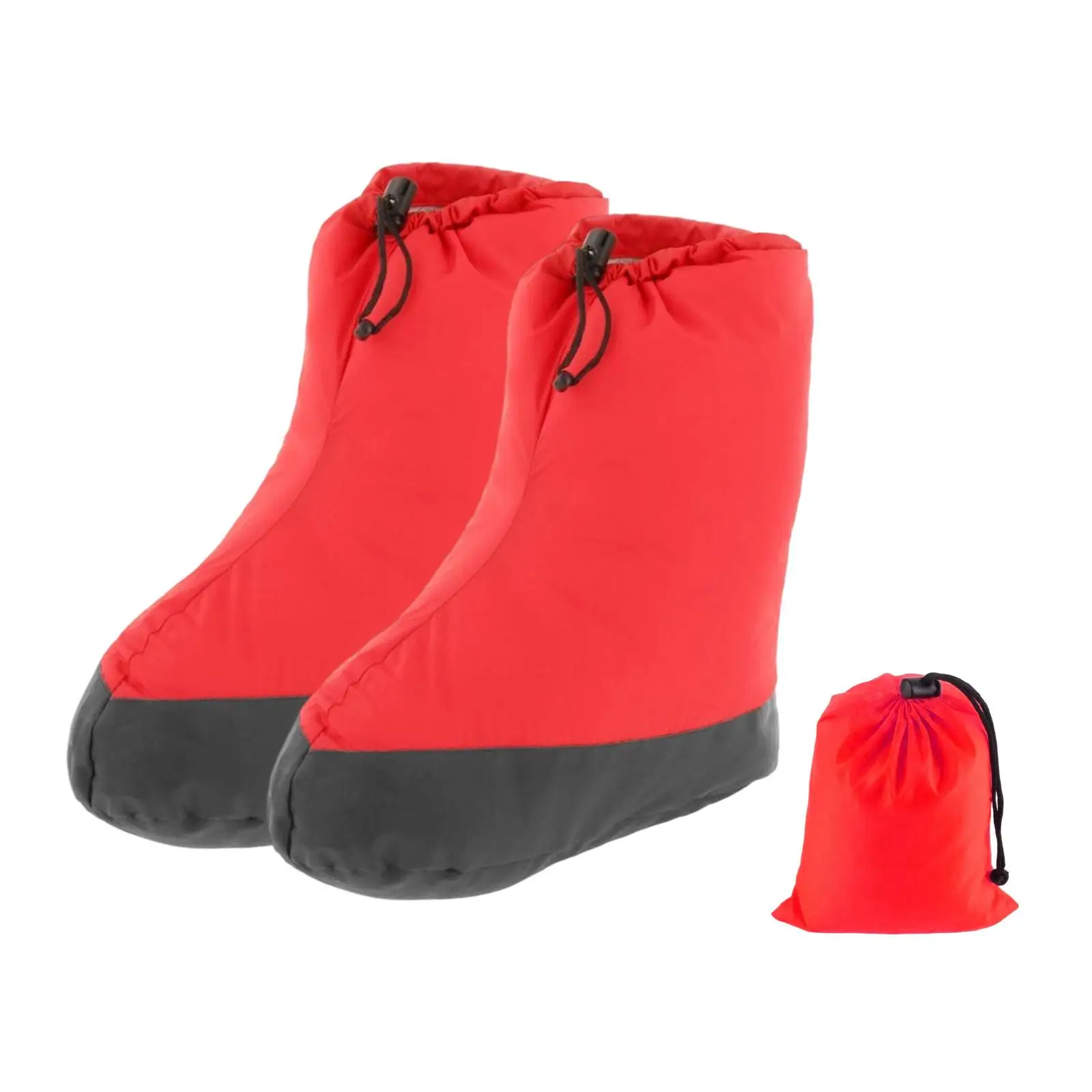 Down Booties Warm Socks Down Socks Feet Cover Breathable Footwear Camping