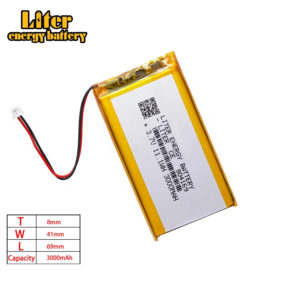 804169   Bateria litowo-polimerowa do 804066   3.7V 3000mAh Do akumulatora do konsoli z otwartym źródłem R36S do automatów do gier