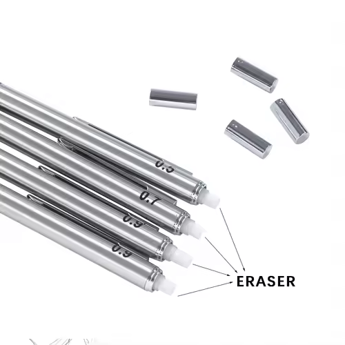 Metal Mechanical Pencil set with pencil grip Leads Art Drawing Student Office Supplies 0.5/0.7/0.9/2.0mm Automatic Pencil - Image 3