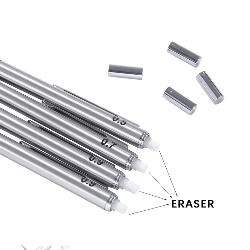 Metal Mechanical Pencil set with pencil grip Leads Art Drawing Student Office Supplies 0.5/0.7/0.9/2.0mm Automatic Pencil - Image 3